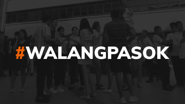 Walangpasok Class Suspensions Wednesday April