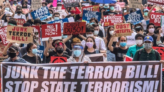 Feared anti-terror law takes effect in the Philippines