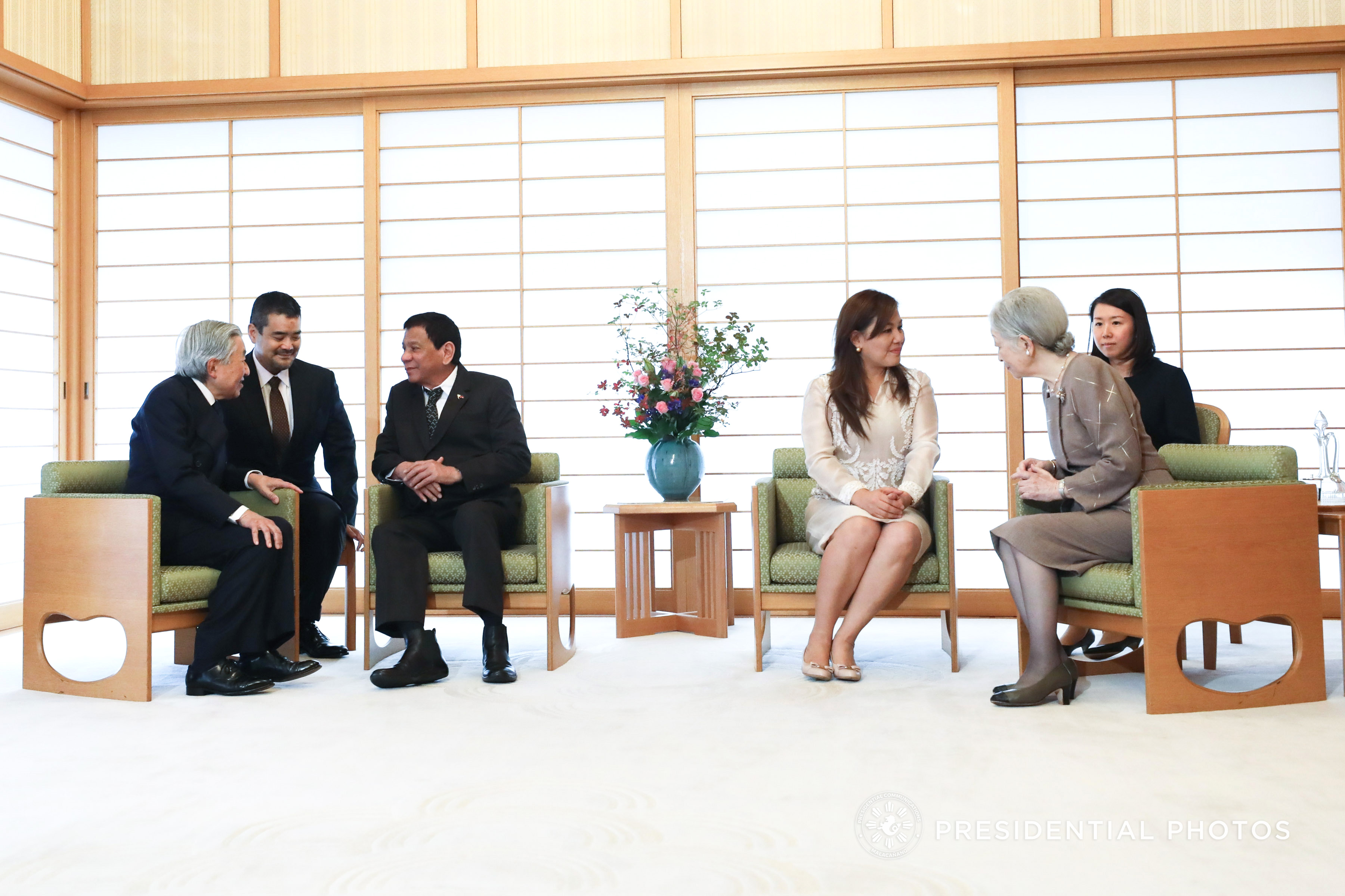 LOOK: Duterte, Honeylet meet Emperor and Empress of Japan