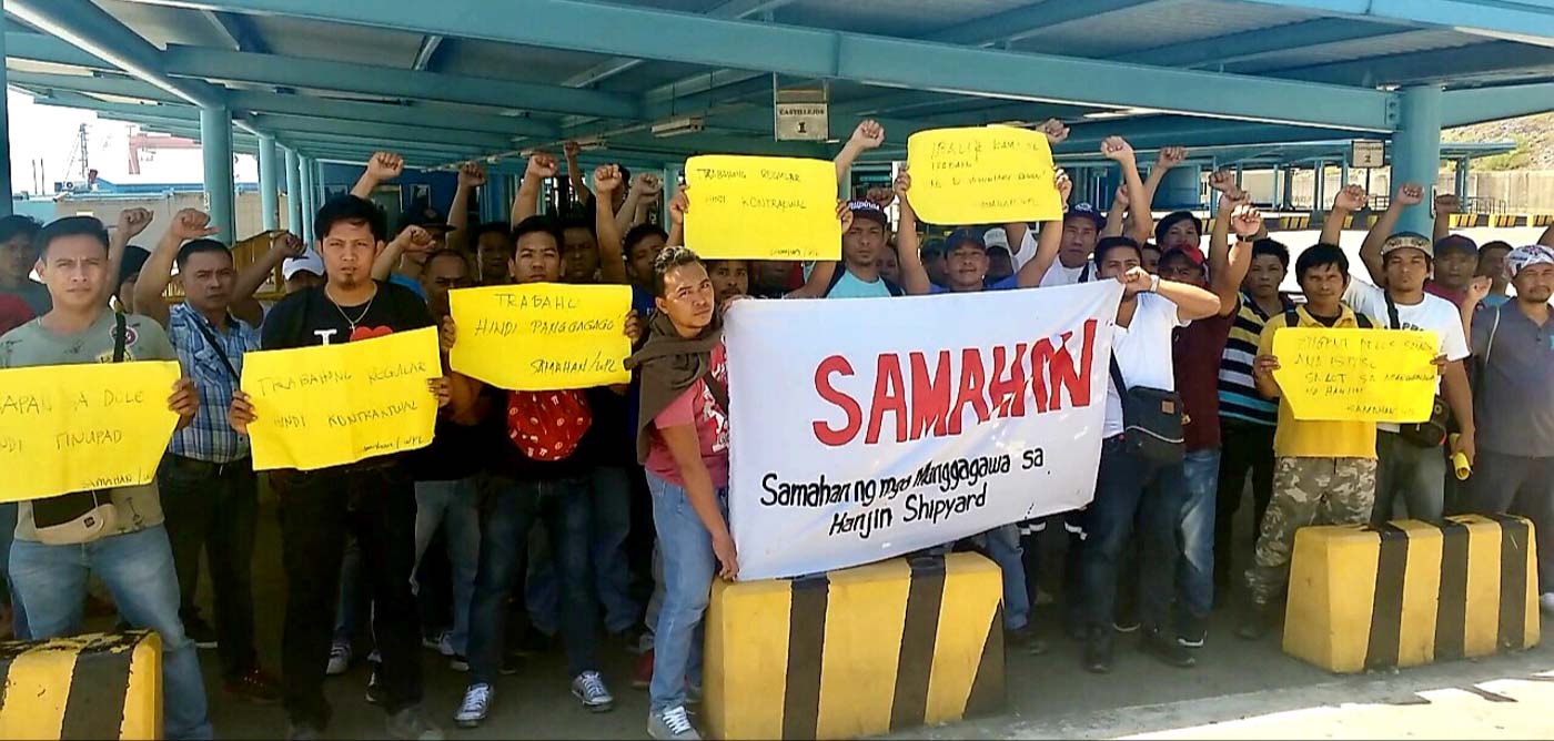 Hanjin Workers Mark 5th Day Of Protest Amid Tight Security
