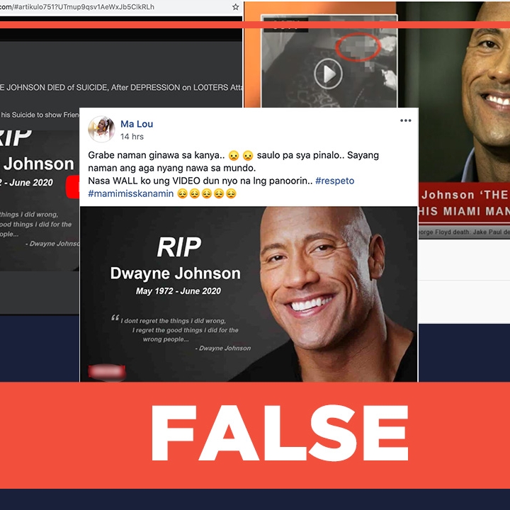 False Dwayne Johnson Dies In June 2020