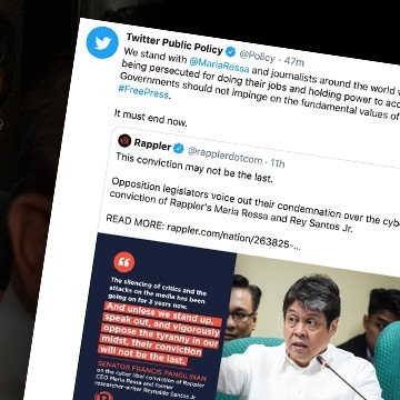Twitter Expresses Support For Maria Ressa Press Freedom