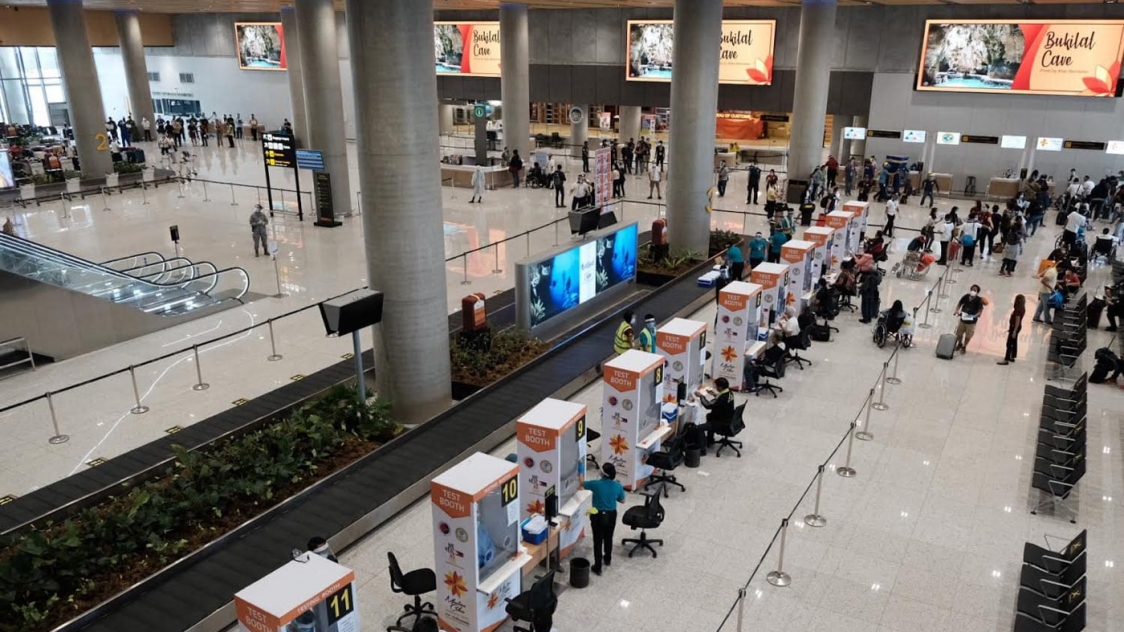 COVID testing booth at Mactan-Cebu International Airport