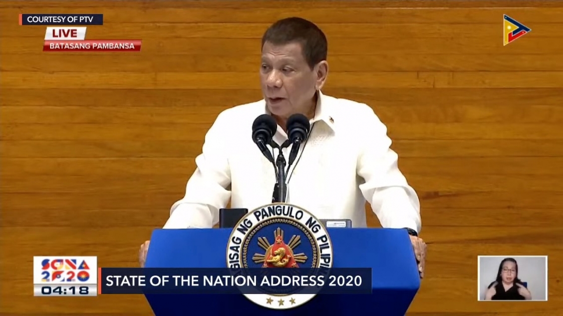 TRANSCRIPT: President Duterte’s State of the Nation Address 2020