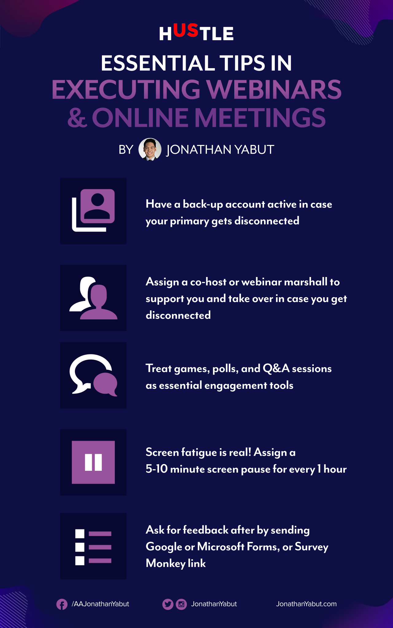 [INFOGRAPHIC] Essential tips for executing webinars and online meetings