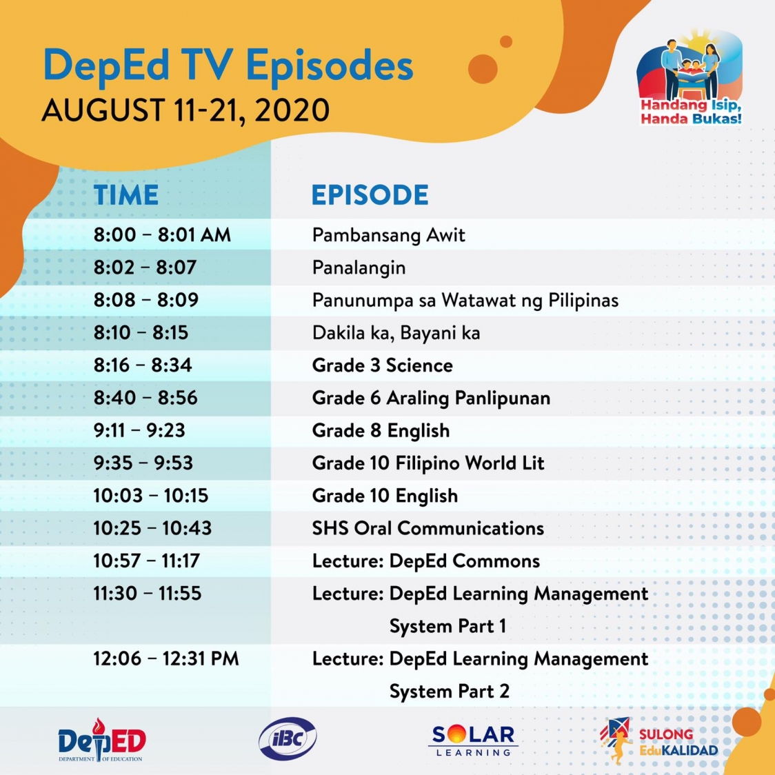 DepEd memulai uji coba siaran episode TV untuk pendidikan jarak jauh