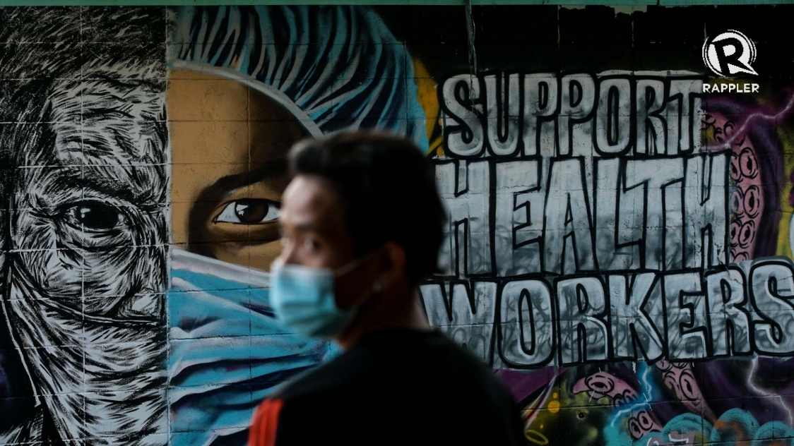 healthcare workers graffiti