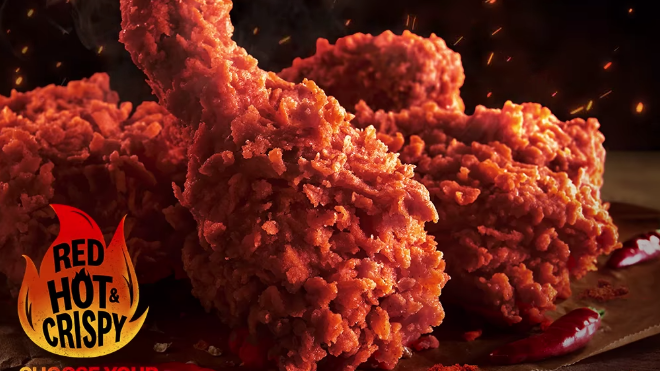KFC now has 'red hot and crispy' chicken on menu