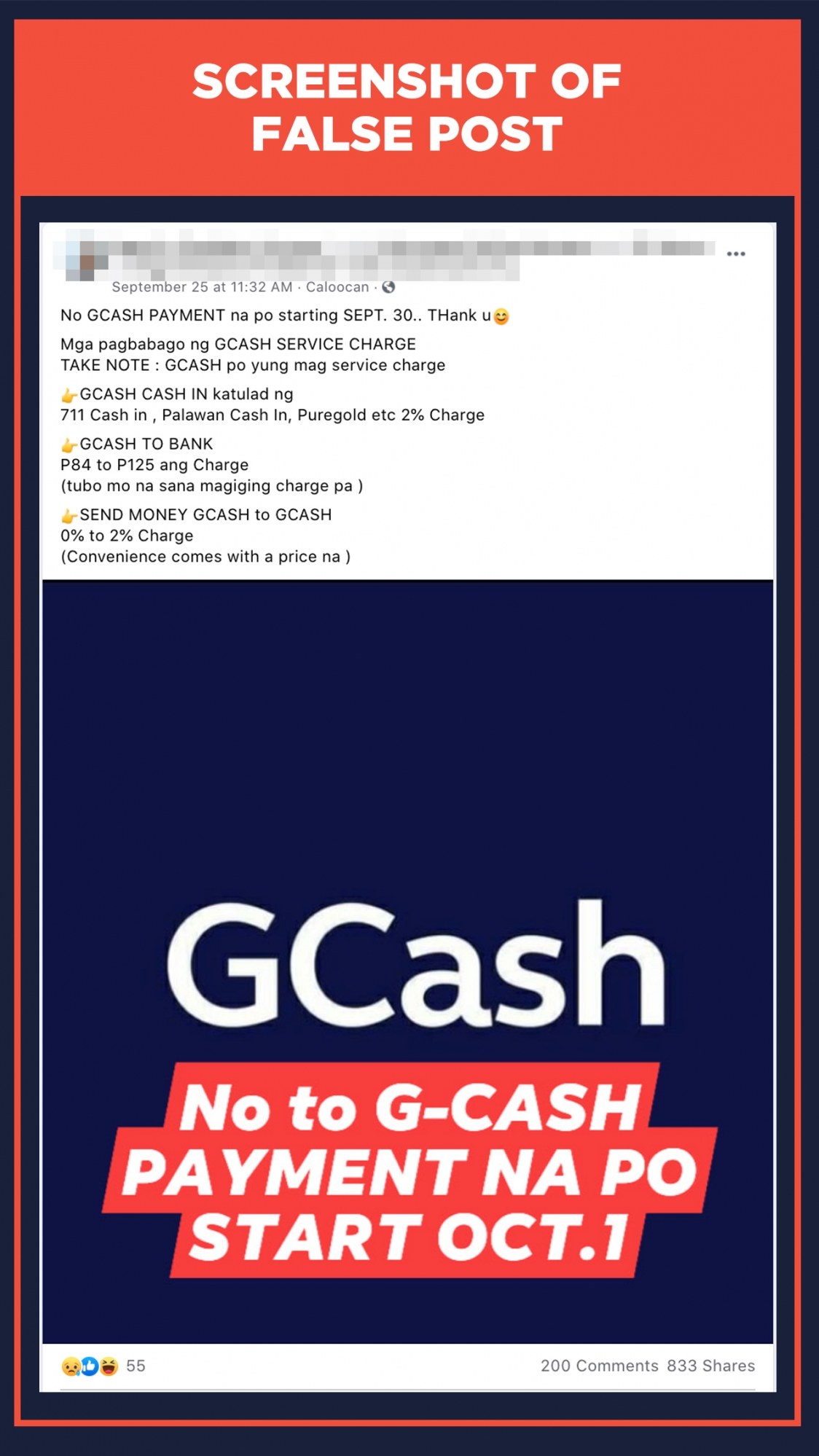 False Gcash Send Money And Bank Transfer Fees Starting October 1