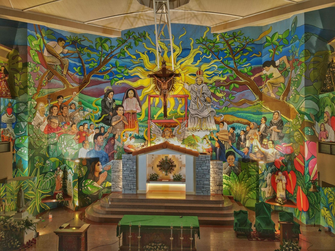 LOOK: 'Biggest' altar mural in PH as tribute to COVID-19 frontliners