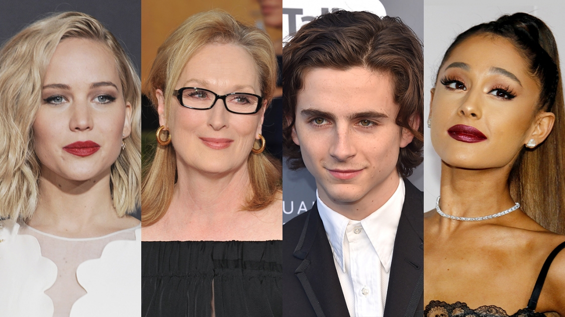 Jennifer Lawrence Meryl Streep Timothee Chalamet Ariana Grande Join Netflix Film
