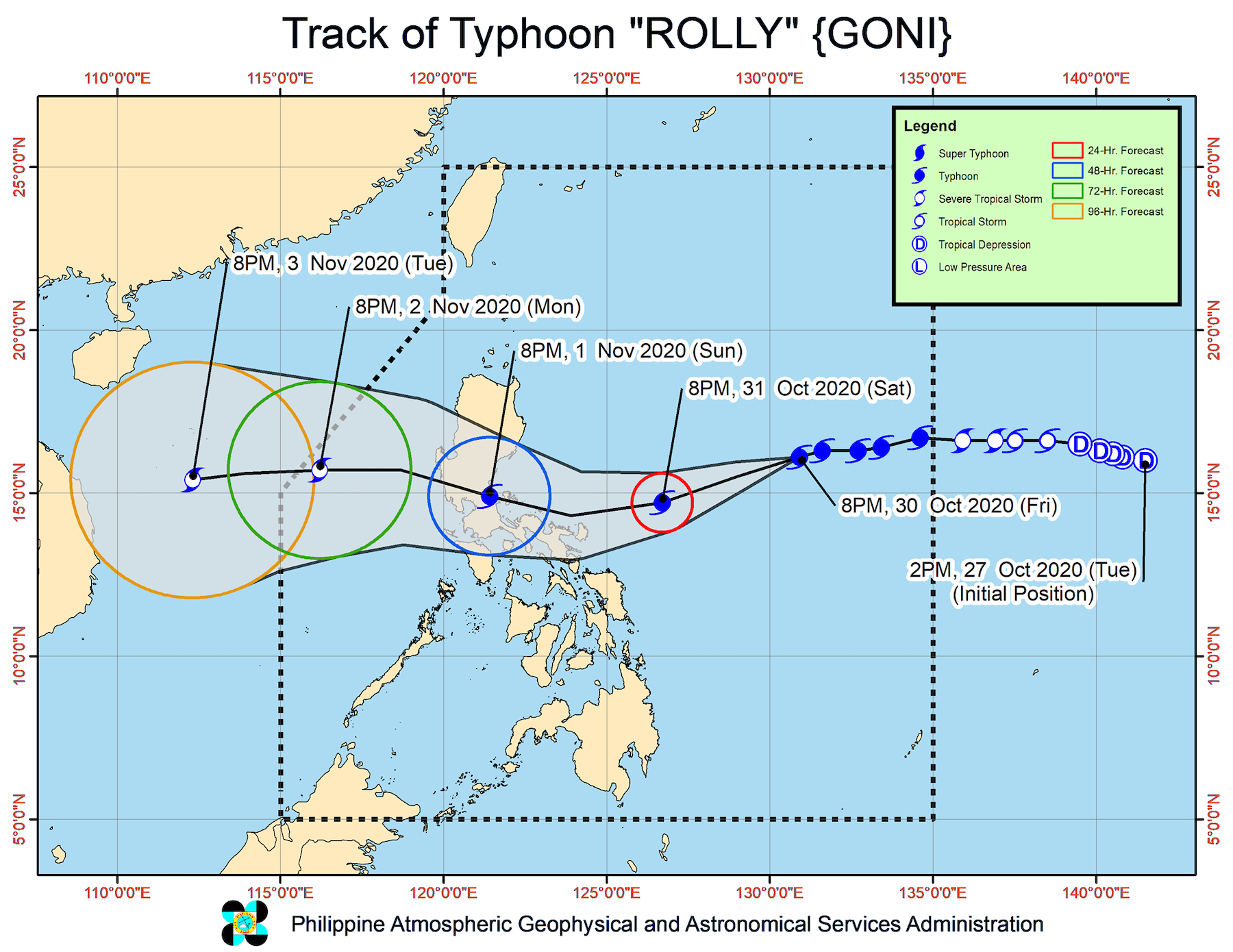 Rolly ‘mendekati kategori topan super’, PAGASA memperingatkan