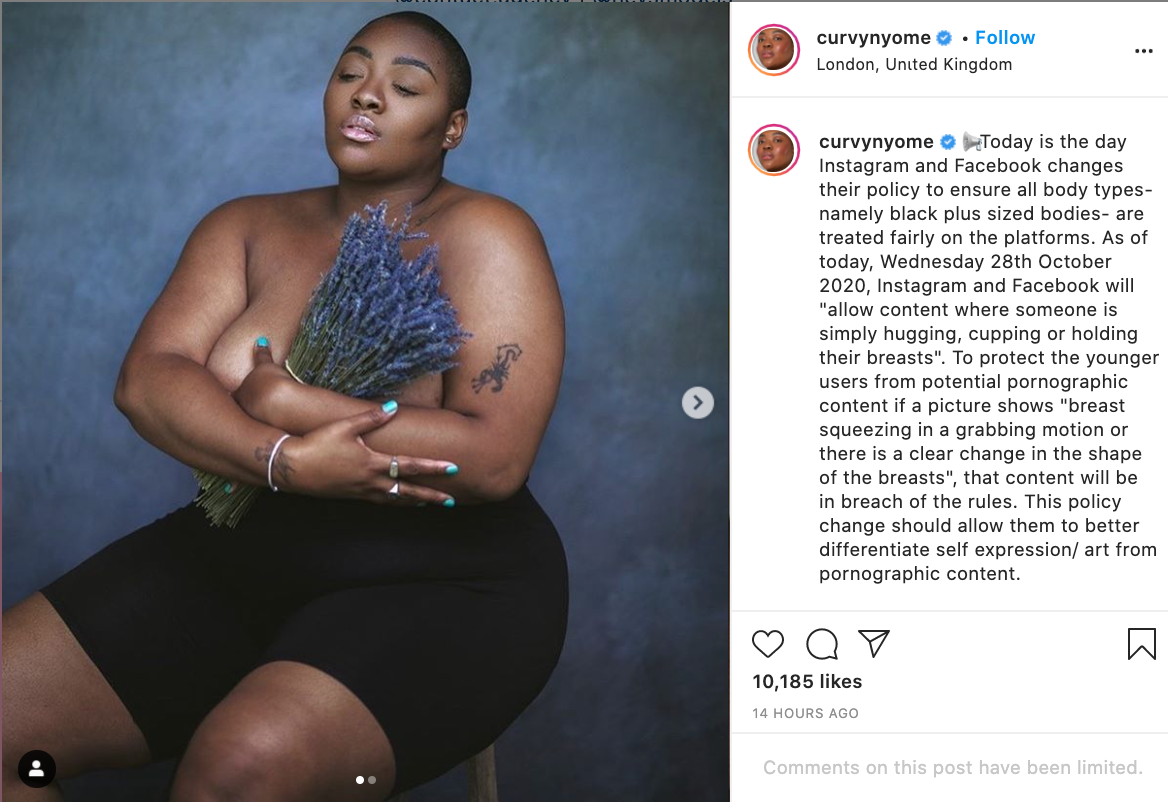 Instagram is changing its nudity policy on 'breast-squeezing' after this  model's campaign, indy100