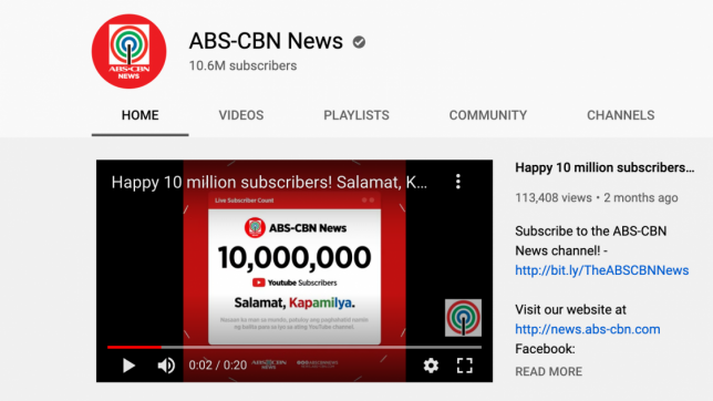 Hackers Attack Abs Cbn News Youtube Channels