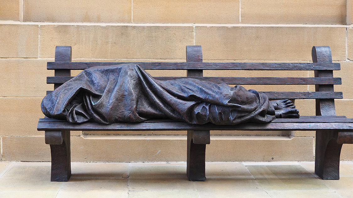 ‘Homeless Jesus’ sculpture goes viral after 911 call