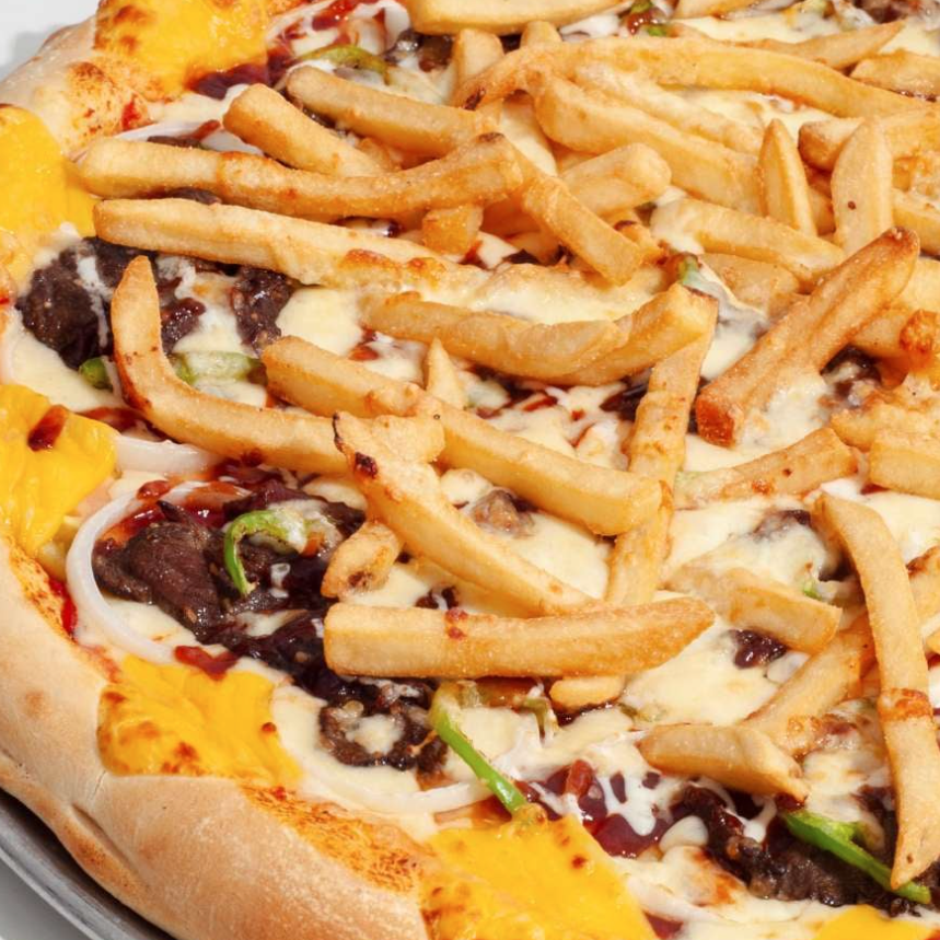 S R Introduces Fries And Steak Pizza
