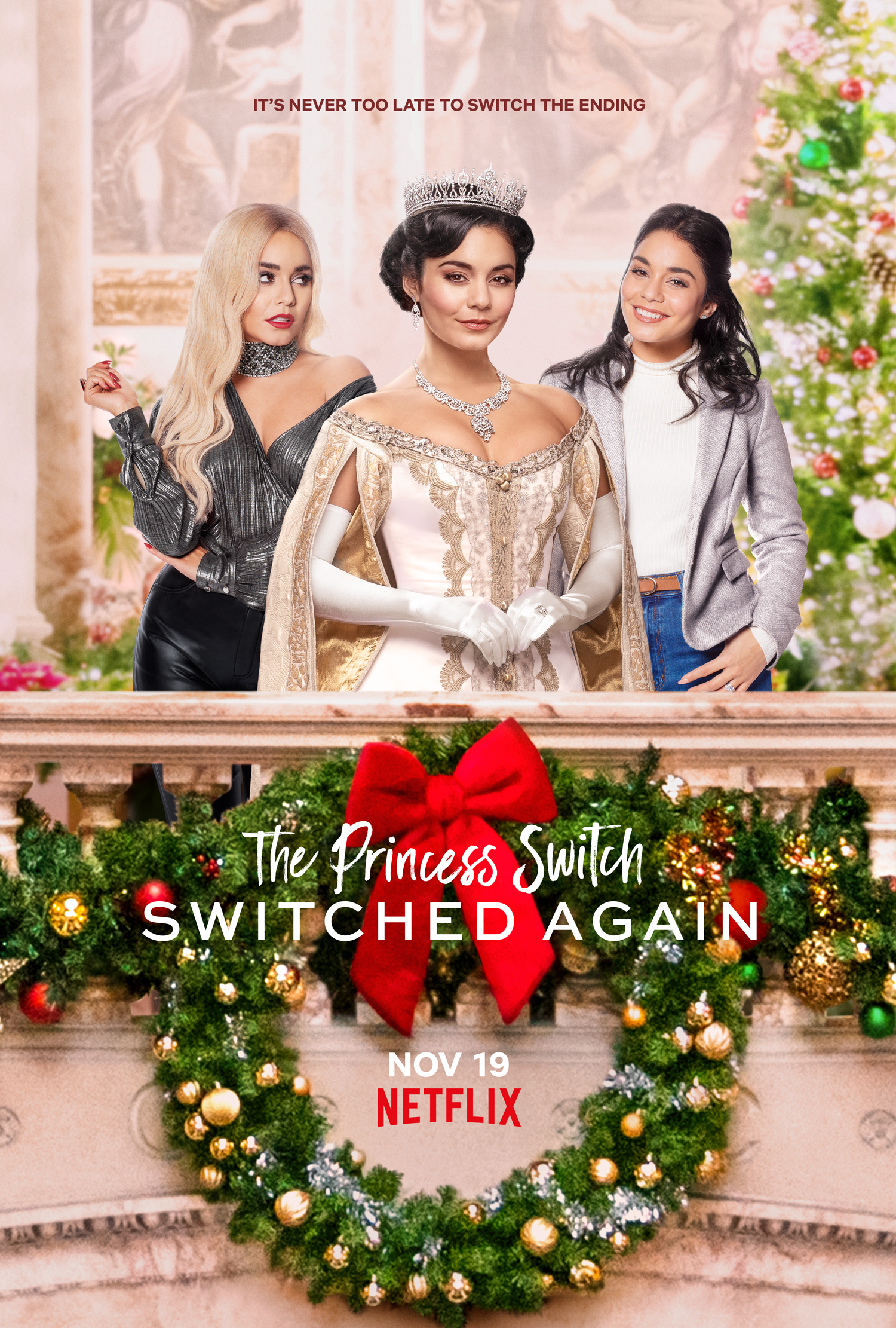 Vanessa Hudgens adalah putri, gadis pesta dan produser di ‘The Princess Switch 2’