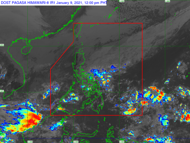 Tail End Of Frontal System Affecting Bicol Parts Of Visayas