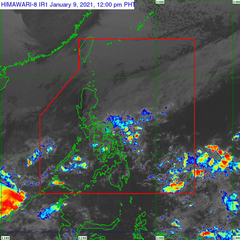 Tail End Of Frontal System Affecting Bicol Parts Of Visayas