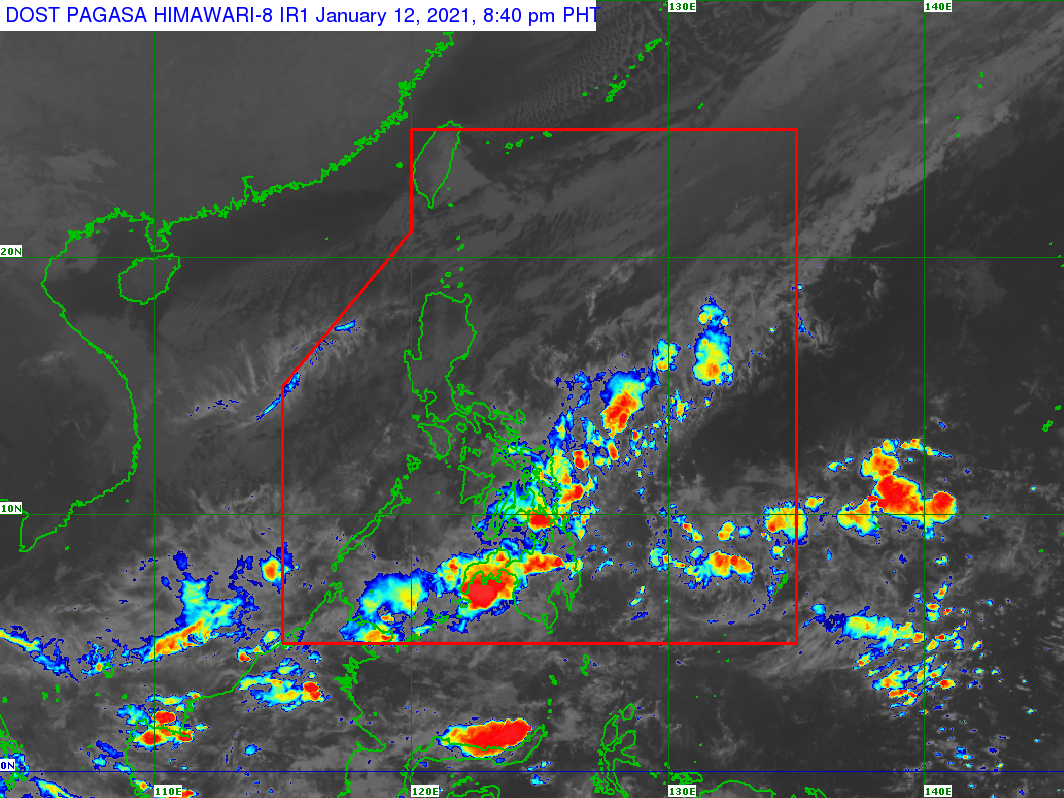 Rain From Lpa Tail End Of Frontal System Persists In Visayas Mindanao
