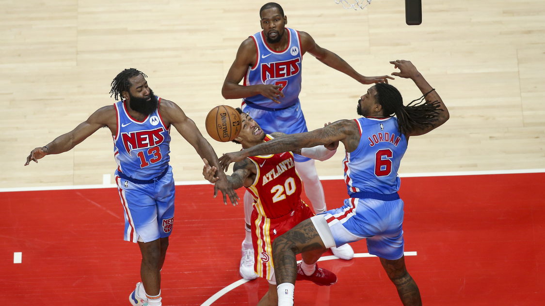Big Three carry Nets past Hawks in overtime