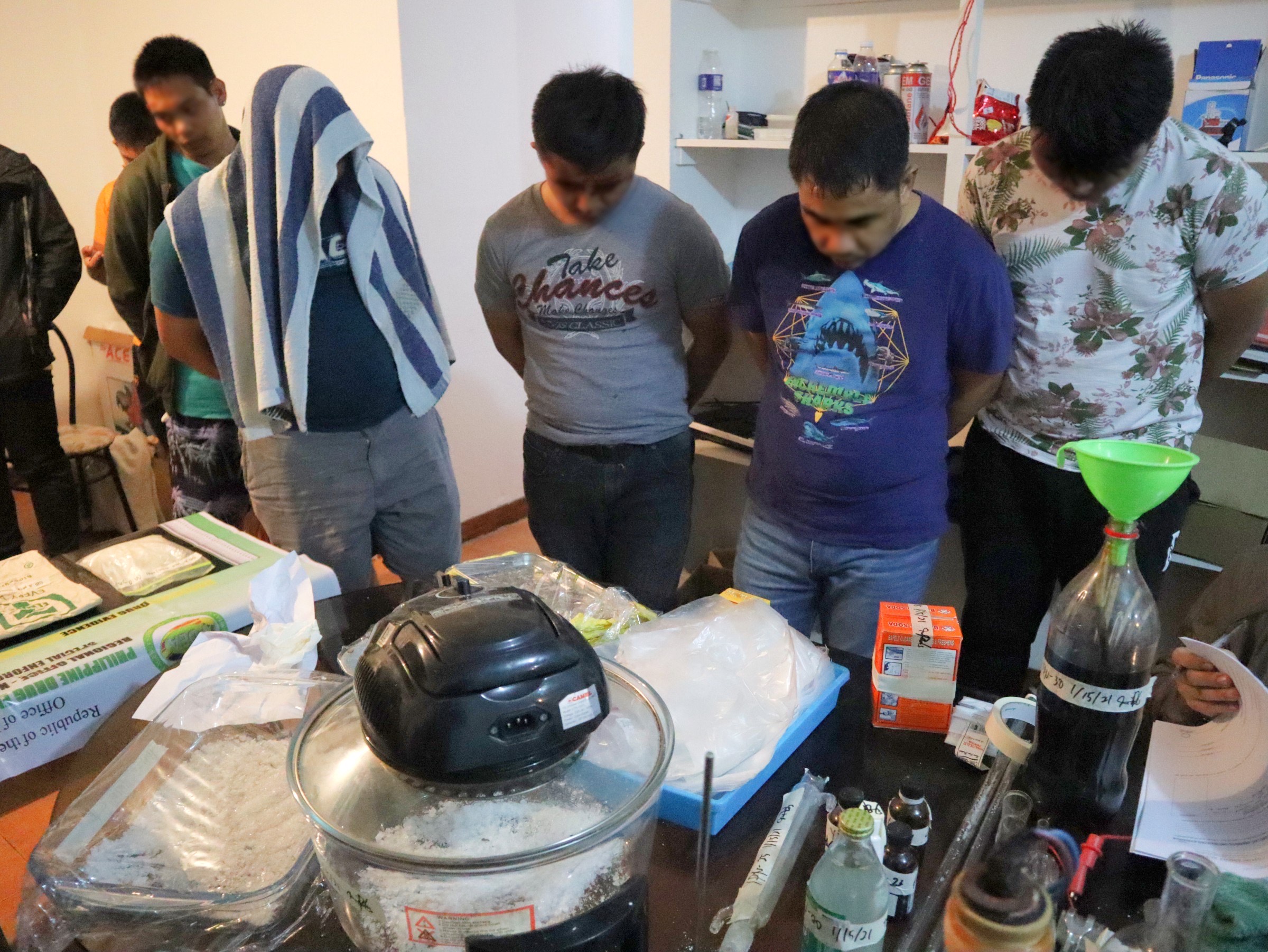 4 Olongapo cops, 1 civilian arrested in Subic shabu lab bust