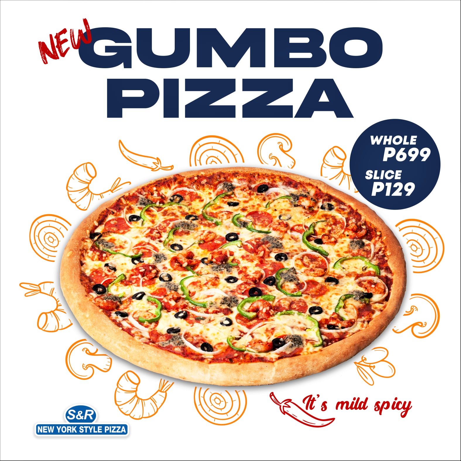 S R Introduces Spicy Gumbo Pizza