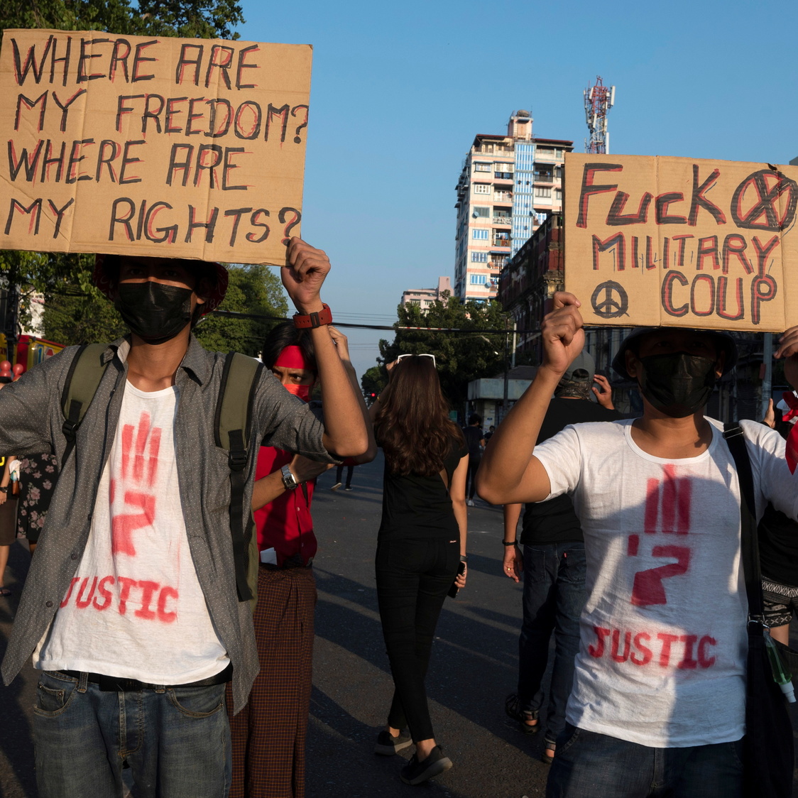 Power In Solidarity Myanmar Protesters Inspired By Hong Kong And Thailand