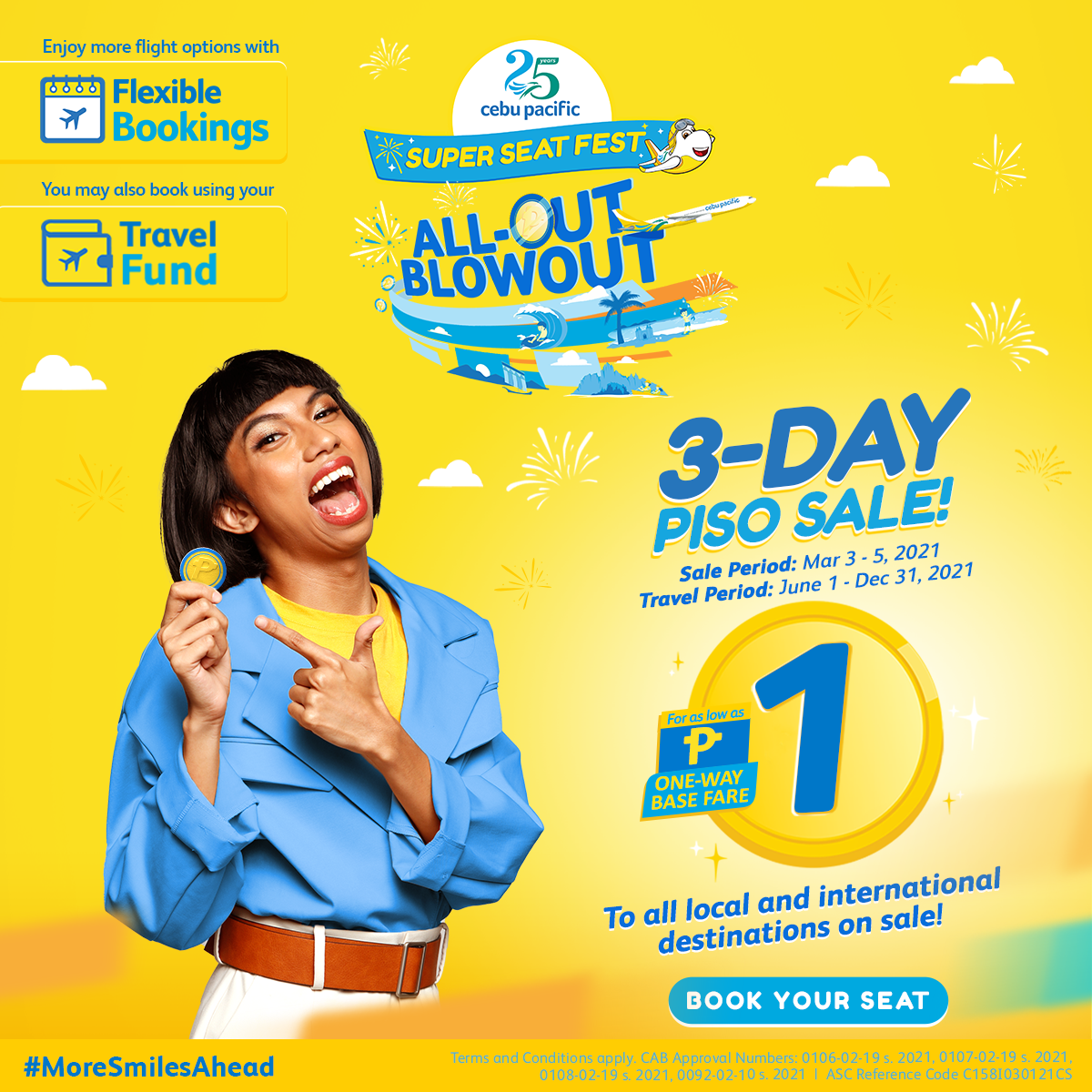 Cebu Pacific celebrates 25th anniversary with 3day piso sale