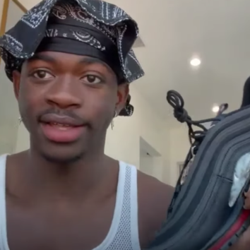 lil nas x sneakers human blood