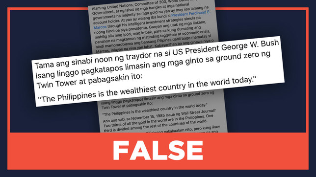 False George W Bush Says Philippines Is Wealthiest Country In The World