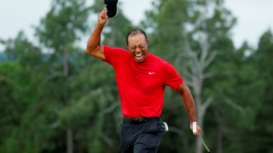 tiger red golf shirt