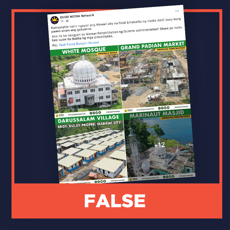 False Media Did Not Report Progress In Marawi Rehabilitation