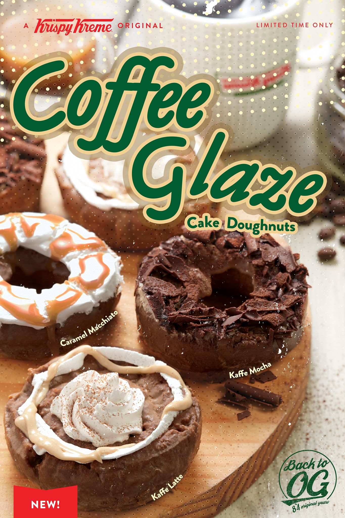 Krispy Kreme Introduces Coffee Glaze Cake Donuts