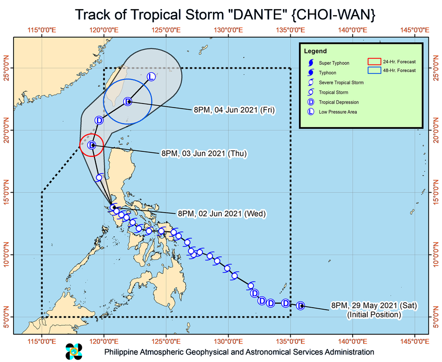 Badai Tropis Dante melanda ke-7, ke-8 di Batangas