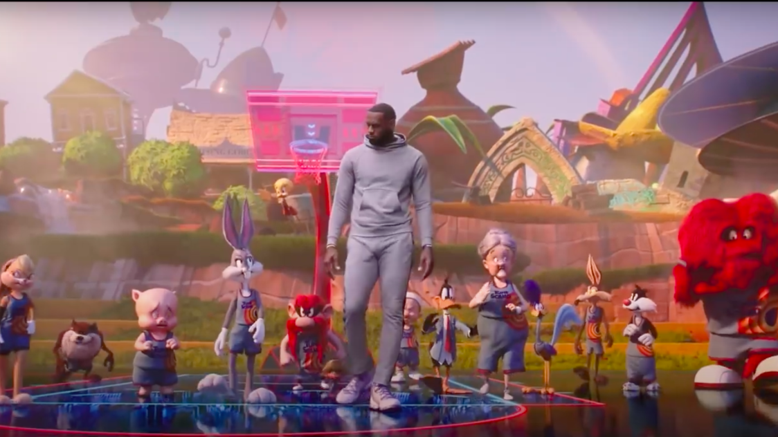 Watch Space Jam A New Legacy Trailer Features Lebron Coaching Bugs Bunny