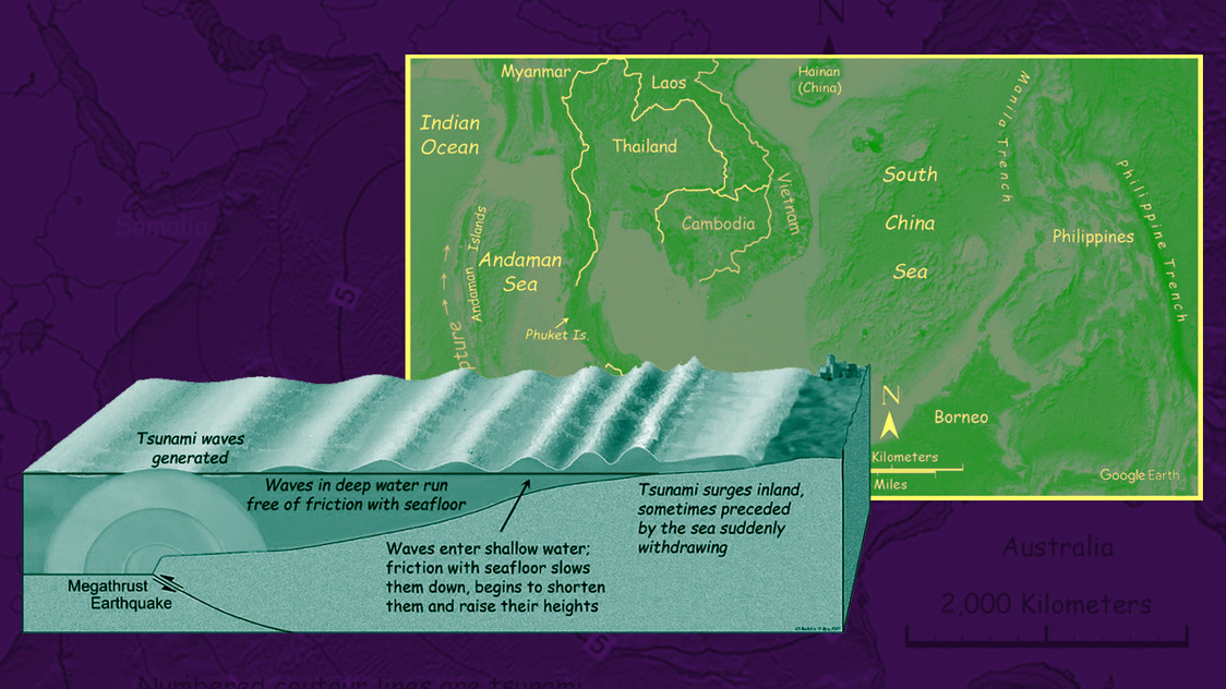 Huge earthquake in Manila Trench and tsunami