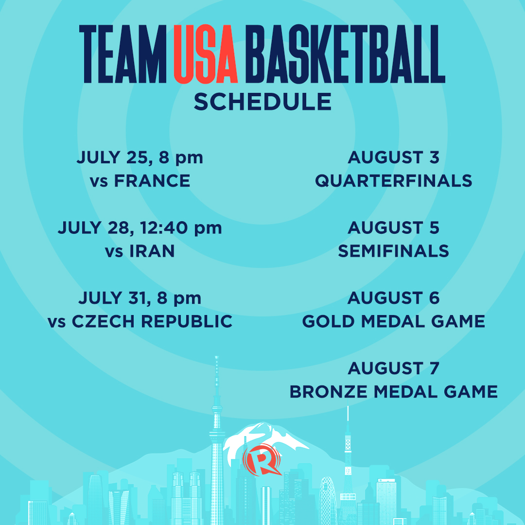 Usa Men's Basketball Olympics Schedule