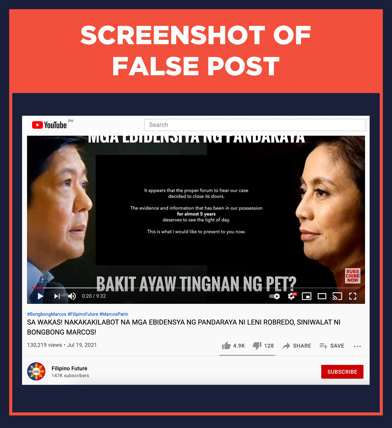 False Bongbong Marcos Finally Shows Evidence Of Fraud Vs Robredo In July