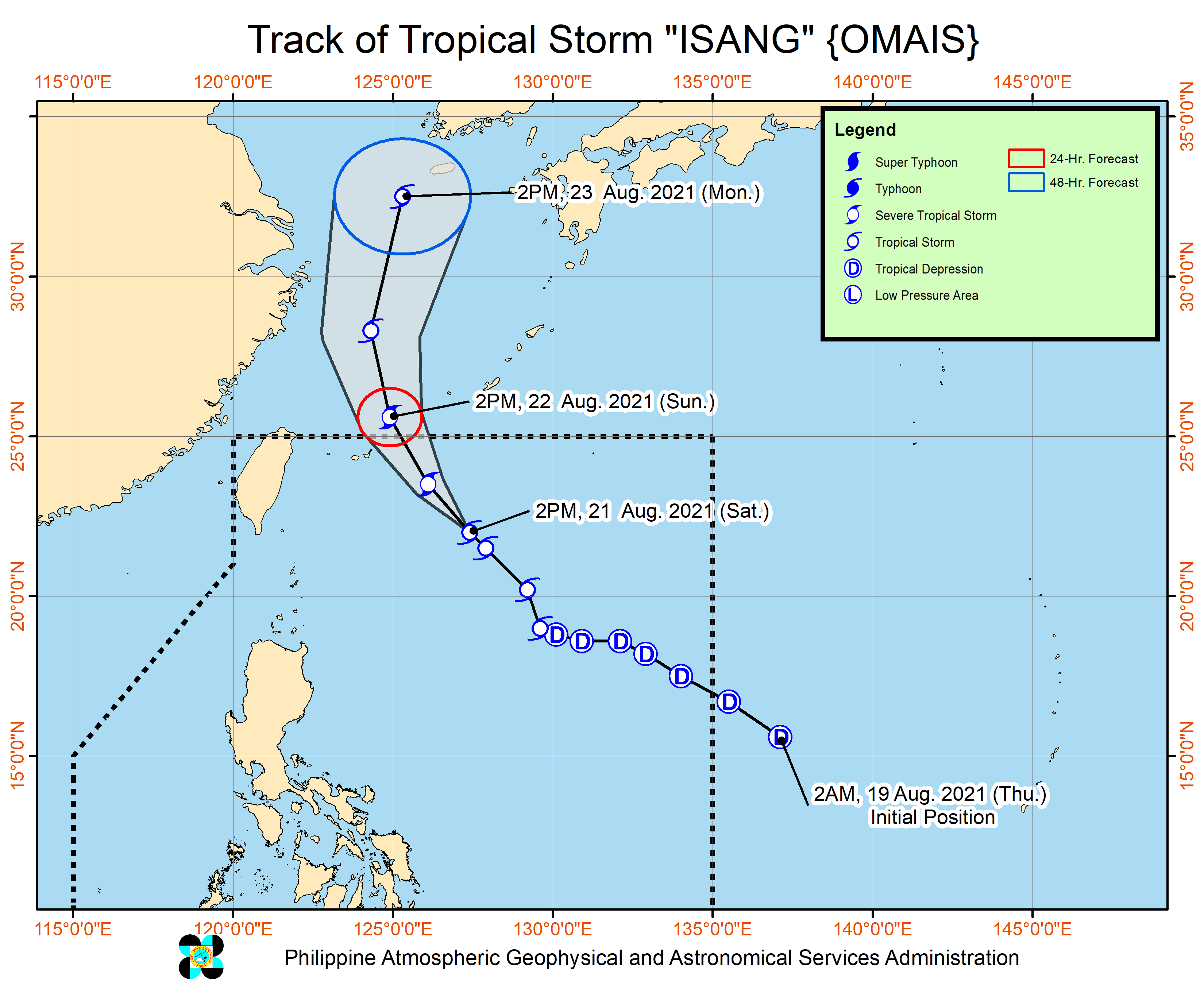 ITCZ mendatangkan hujan;  Badai Tropis Isang terus menguat jauh dari PH