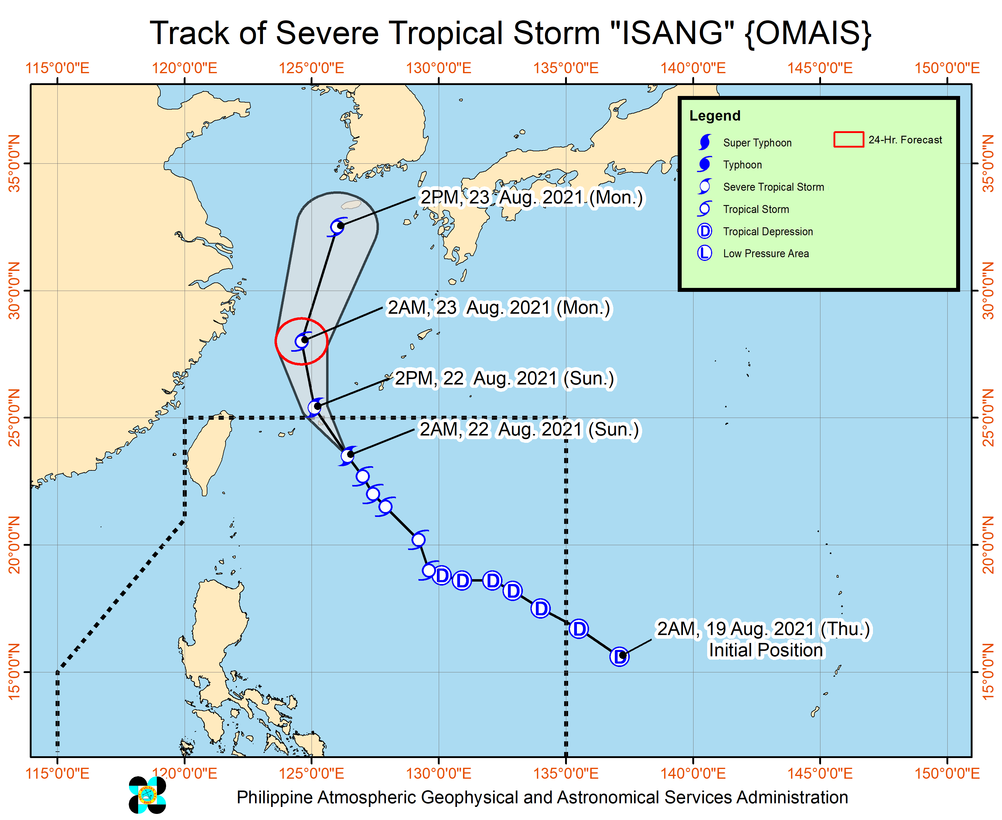 ITCZ mempengaruhi sebagian Filipina;  Isang sekarang menjadi badai tropis yang dahsyat