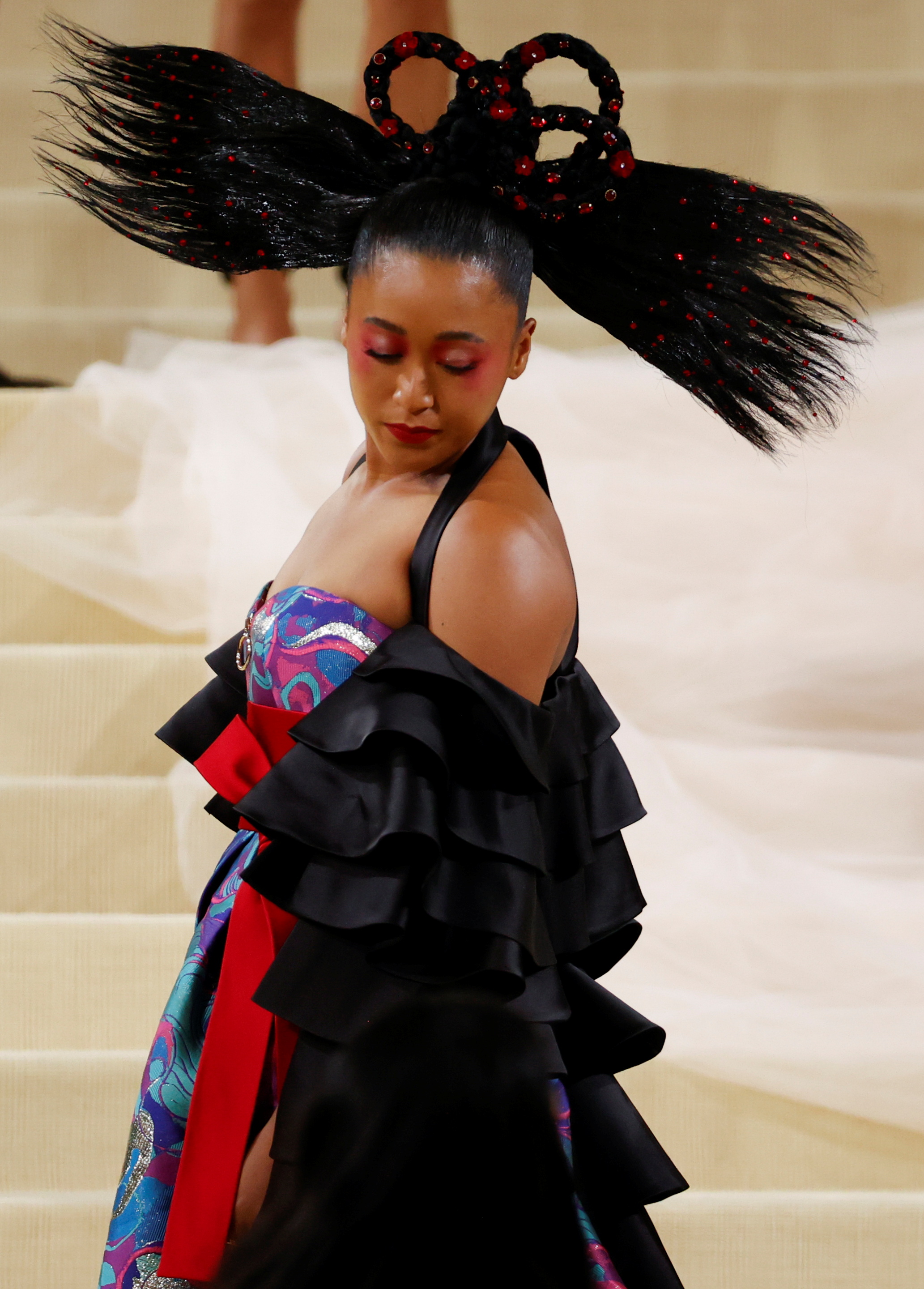 Naomi Osaka Arrives to Co-Chair the 2021 Met Gala