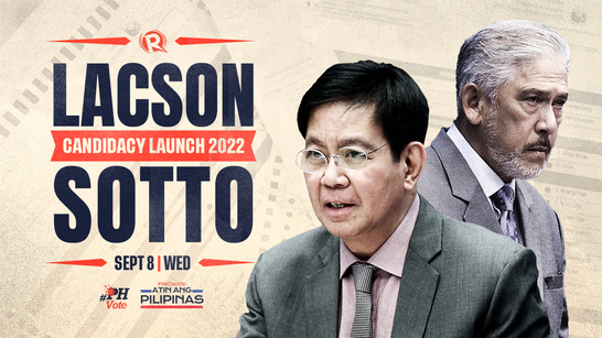Highlights Ping Lacson Tito Sotto Announce 2022 Candidacy For President Vp