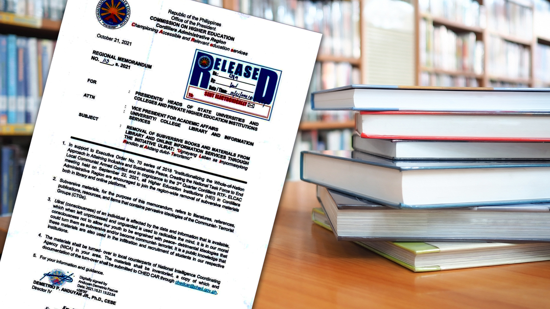 CHED-Cordillera asks schools to rid libraries of 'subversive' materials - Vimarsana News