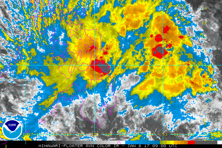 Tropical Depression Auring Makes Landfall In Siargao