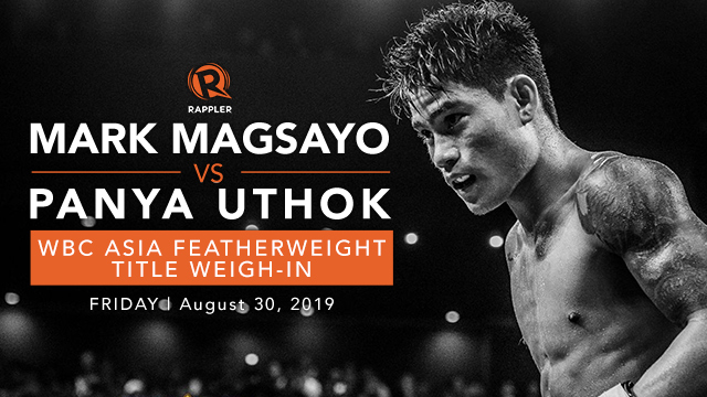 Watch Mark Magsayo Vs Panya Uthok Weigh In