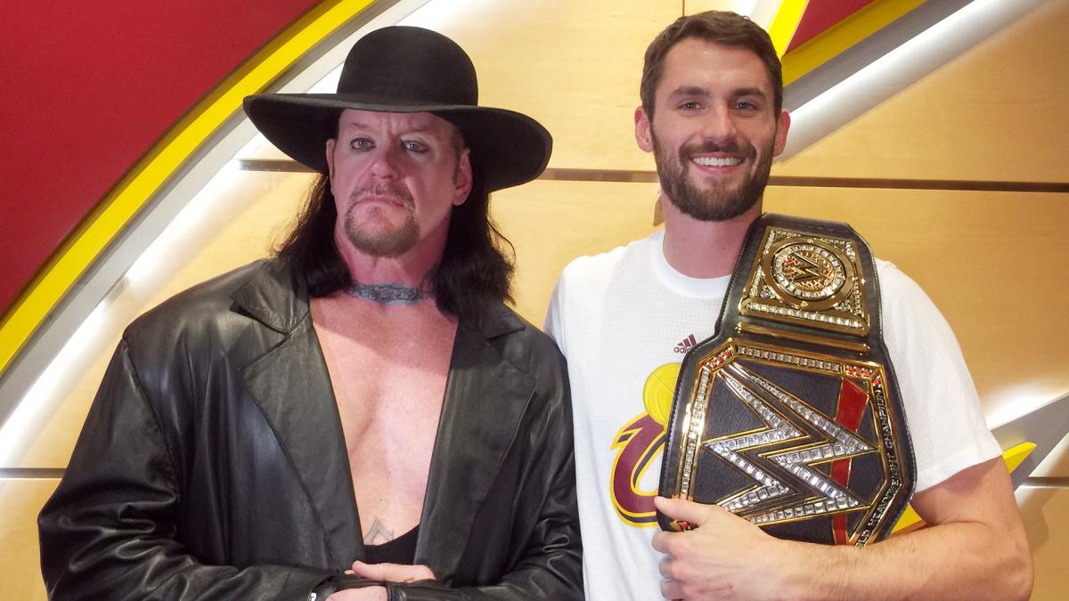 WATCH The Undertaker greets Cleveland Cavs on opening night