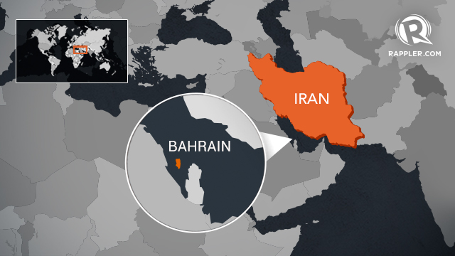 Bahrain Iran Map 