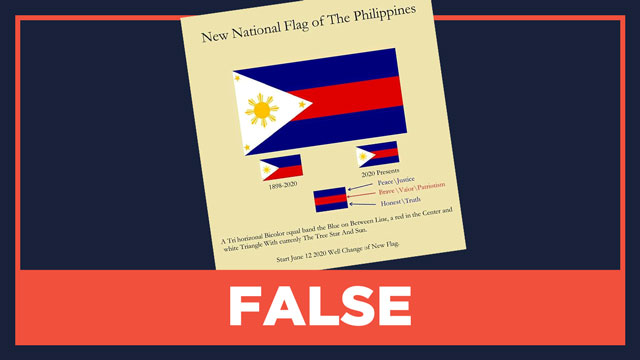 False New Philippine Flag Design On June 12