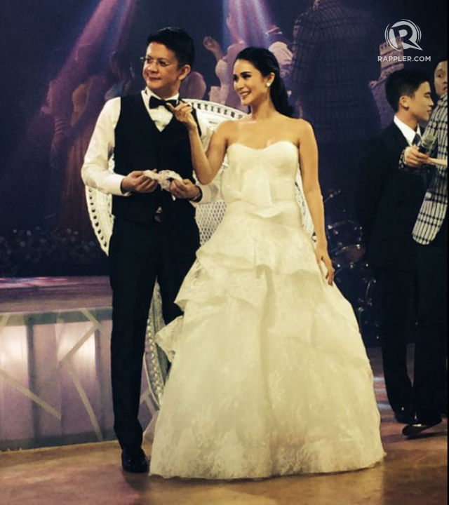 heart evangelista wedding gown